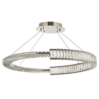 Люстра подвесная *80* см, Led лента*Led*64W, 3000K, Arti Lampadari Carini Carini L 1.5.80.100 N, Никель