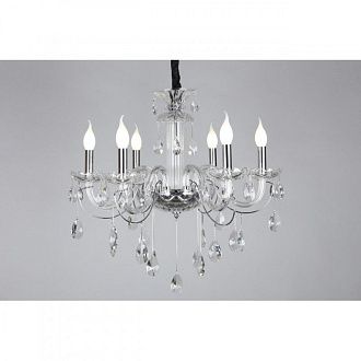 Подвесная люстра 75*82-132 см, 6*E14, 40W, Omnilux Omnilux 702 OML-70203-06, хром