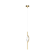 Подвесной светильник 14*14*360 см, LED, 3000К, Maytoni Foresight MOD347PL-L8BS3K латунный
