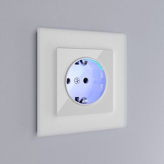 W0011105/ Рамка на 1 пост Favorit (белый матовый,стекло) Werkel 4690389159015