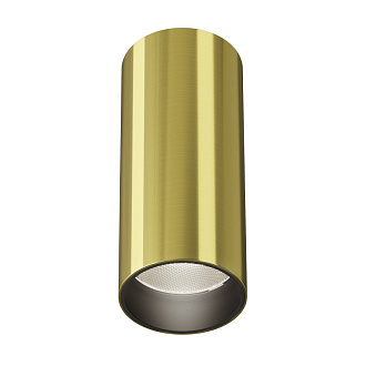 Накладной светильник 5,2*5,2*12,5 см, LED, 12W, 4000К, Maytoni Technical FOCUS LED C056CL-L12W4K-W-BS латунный