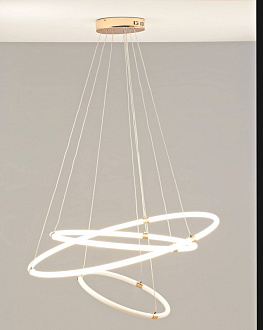 Подвесной светодиодный светильник 80*120 см, LED 131 W, Moderli Lama V2915-PL Золотой