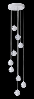 Светильник подвесной 30 см, Crystal Lux GASPAR SP9 D300 WHITE Белый