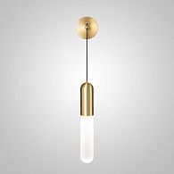 Бра SIGLEIF WALL Brass 4*4*37 см, 1*E27*60W, ImperiumLoft sigleif-wall01, Латунь