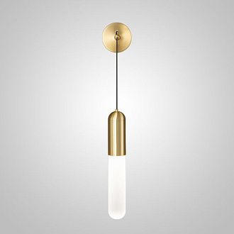 Бра SIGLEIF WALL Brass 4*4*37 см, 1*E27*60W, ImperiumLoft sigleif-wall01, Латунь
