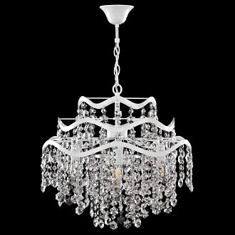 Подвесная люстра Freya Charlotte FR1001PL-07W, диаметр 50 см, белый