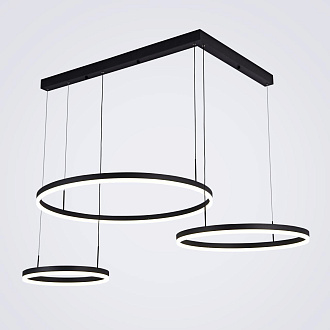 Подвесной светильник 105*150*142 см, LED 110W, 3000 / 6000K, Черный LED4U L91071-800-600-400