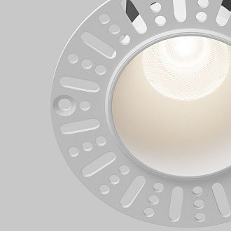 Встраиваемый светильник DL120-10W-4K-TRS-W **-9,7 см, *LED*10W, 4000K, Maytoni technical Dip DL120-10W-4K-TRS-W, Белый, вр 5,8 см