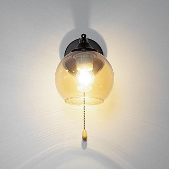 Бра 21*14*-20 см, 1*E27*75W, Citilux Tika CL133411, Чёрный