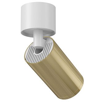 Светильник 5 см, Maytoni Technical Focus S C050CL-1WG (C050CL-01W+TRA020-01G), белый-золото