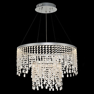 Люстра подвесная 60 см, 55W 3000K/4000K/6000K ST LUCE VEGA SL6201.103.55 Серебристый