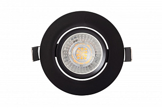 Встраиваемый светильник Denkirs DK3020-BK, черный, термопластик