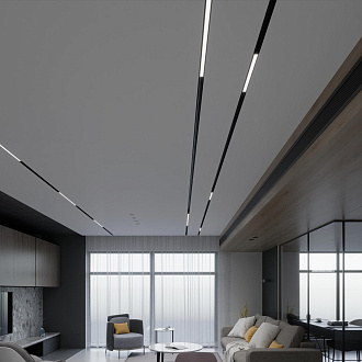 Трековый светильник LED 10W, 2700~6500 К, 30,1*4,3*2,2 см, черный, Elektrostandard Slim Magnetic 85076/01