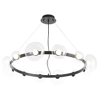 Светильник 89 см, 36W, 3000K, Crystal Lux BOSQUE SP12 BLACK/TRANSPARENT, черный