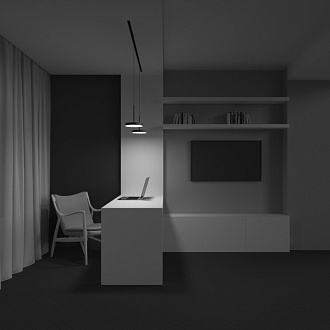 Светильник на шине 18,5*18,5*110 см, LED, 15W, 4000К, Maytoni Technical PLATO TR123-2-15W4K-B черный