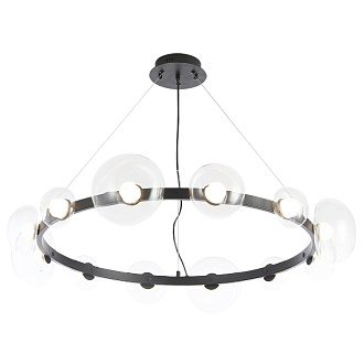 Светильник 89 см, 36W, 3000K, Crystal Lux BOSQUE SP12 BLACK/TRANSPARENT, черный