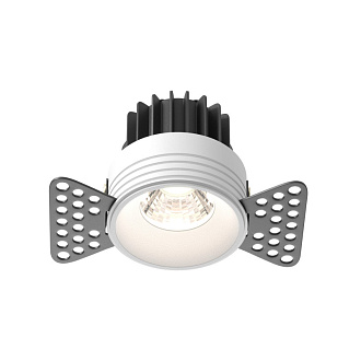 Встраиваемый светильник 5,4*5,4*5,3 см, LED, 7W, 4000К, Maytoni Technical ROUND DL058-7W4K-TRS-W белый, вр 5,5 см