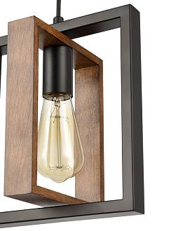 Подвесной светильник 18*23*152 см, 1*E27 черный Vele Luce Thomas VL6432P11