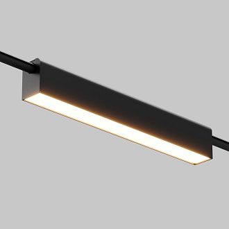 Трековый светильник 32,1*3,35*-5,05 см, *LED*12W, 3000K, Maytoni Technical Basis TR238-1-12W3K-B, Черный