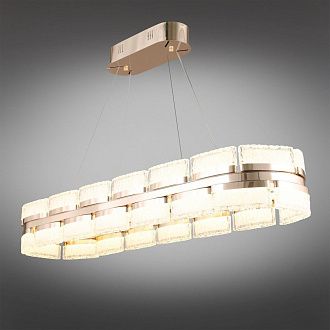 Люстра подвесная 110 см, 180W, 3000-6000K, 25 м2 Aployt Theothila APL.093.03.180, шампань
