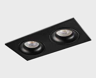 Встраиваемый светильник Italline DE 202 black, черный, вр 2*9,8 см
