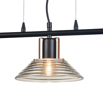 Подвесной светильник 19*79*95 см, 3*E27 черный, медь Vele Luce Intrigo VL5822P03