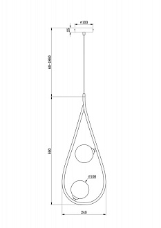 Люстра Freya Perlina FR4005PL-02B черная