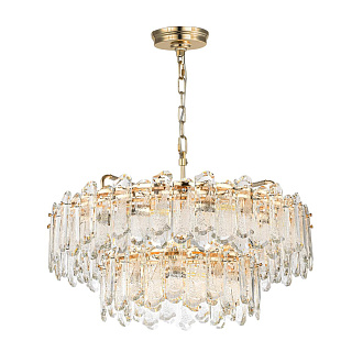 Люстра 80*80*163 см, E14 22*22*40W,  К, Odeon Light Bullon 5069/22, золото/прозрачный