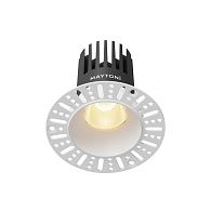 Встраиваемый светильник DL121-15W-2.7K-TRS-W **-9,8 см, *LED*15W, K, Maytoni technical Dip DL121-15W-2.7K-TRS-W, Белый, вр 6,8 см