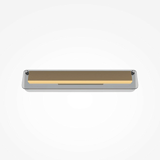 Бра 11*43*8,2 см, LED 10W 3000K Maytoni Modern Flat MOD296WL-L10BS3K черный и латунь