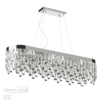 Подвесной светильник 100*28 см Odeon Light Dakisa 4985/12 Хром