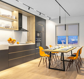 Светильник на шине 4 см, 9W, 3000-6000К Denkirs DK8008-BK черный