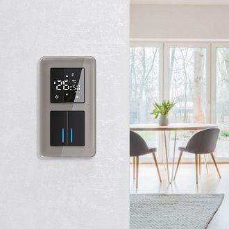 W0022417 Рамка на 2 поста Elite, дымчатый, стекло Werkel, 4690389180699