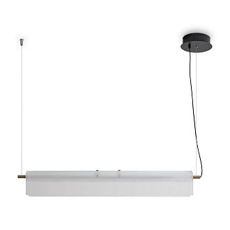 Подвесной светильник 83*9*14,5-163,5 см, LED*23W, 2700K, Freya Loyd FR5556PL-L25BBS, Черный и Латунь