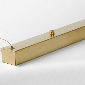 Линейно-подвесной светильник 100*8*30/160 см, 13*LED*3W 4000K Lussole Cayuga LSP-7184 Бронзовый