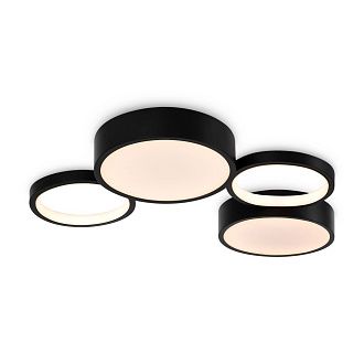 Светильник 60*37*-5 см, *LED*69W, Freya Молекула / Molecule FR6080CL-L92B, Черный