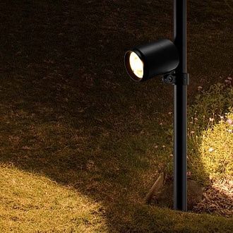 Уличный столб 10*150 см, 1*LED, 12W, 4000K, Favourite Securitas 4638-1F, черный матовый