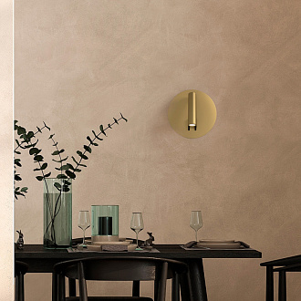 Настенное бра Maytoni Ios 176 C176-WL-01-6W-MG, 9W LED, 3000K, матовое золото