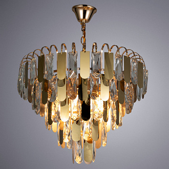 Подвесная люстра Arte Lamp Vivien A2719SP-6GO, диаметр 44 см, золото