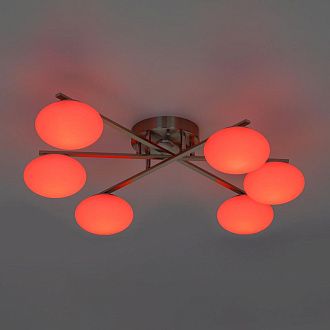 Светильник 87 см, 72W, 7560 Lm, 3000-5500K, 20-26 м2 Citilux ATMAN SMART CL226A161 RGB LED, матовый хром