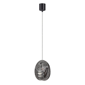 Подвес 14*14*151,5 см, 1 G9*40W, Odeon Light Mussels, черный 5038/1