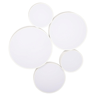 Потолочный светильник 90*10,6 см, 5*LED 4000K белый Loft It Drum 10218 White