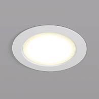 Светильник встраиваемый 11*11*3,5 см, вр 9 см, *LED*7W, 3000K, Denkirs Snartun DK3048-WH, белый