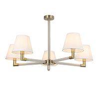 Люстра 85*85*48 см, 5*E14 Gerhort G11112/5BRS+CL WT, Бронза;Прозрачный