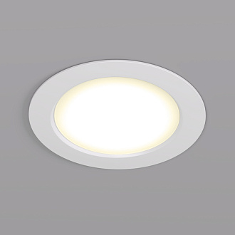 Светильник встраиваемый 11*11*3,5 см, вр 9 см, *LED*7W, 3000K, Denkirs Snartun DK3048-WH, белый