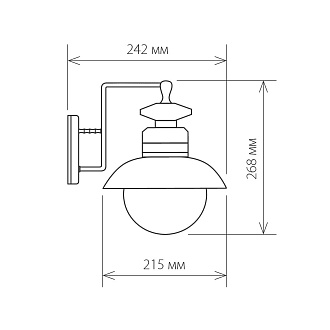 Talli D черный уличный настенный светильник GL 3002D Elektrostandard