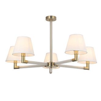 Люстра 85*85*48 см, 5*E14 Gerhort G11112/5BRS+CL WT, Бронза;Прозрачный