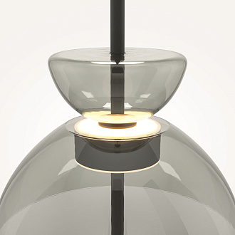 Подвесной светильник  25*57,8 см, LED 12W, 3000К, Черный Maytoni Bangkok MOD185PL-L11B3K2