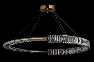 Люстра *100* см, LED лента*LED*95W, 3000K, Arti Lampadari Carini Carini L 1.5.100.101 G, Золото