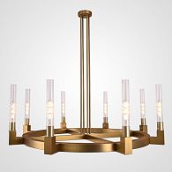 Люстра на штанге CANELLE Round Chandelier 8 Modern Brass 121*21*21 см, 8*E27*60W, ImperiumLoft 40.1550, Латунь